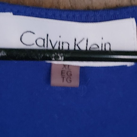 Calvin Klein Soft Cobalt Blue Tank Top Size XL - Picture 2 of 6